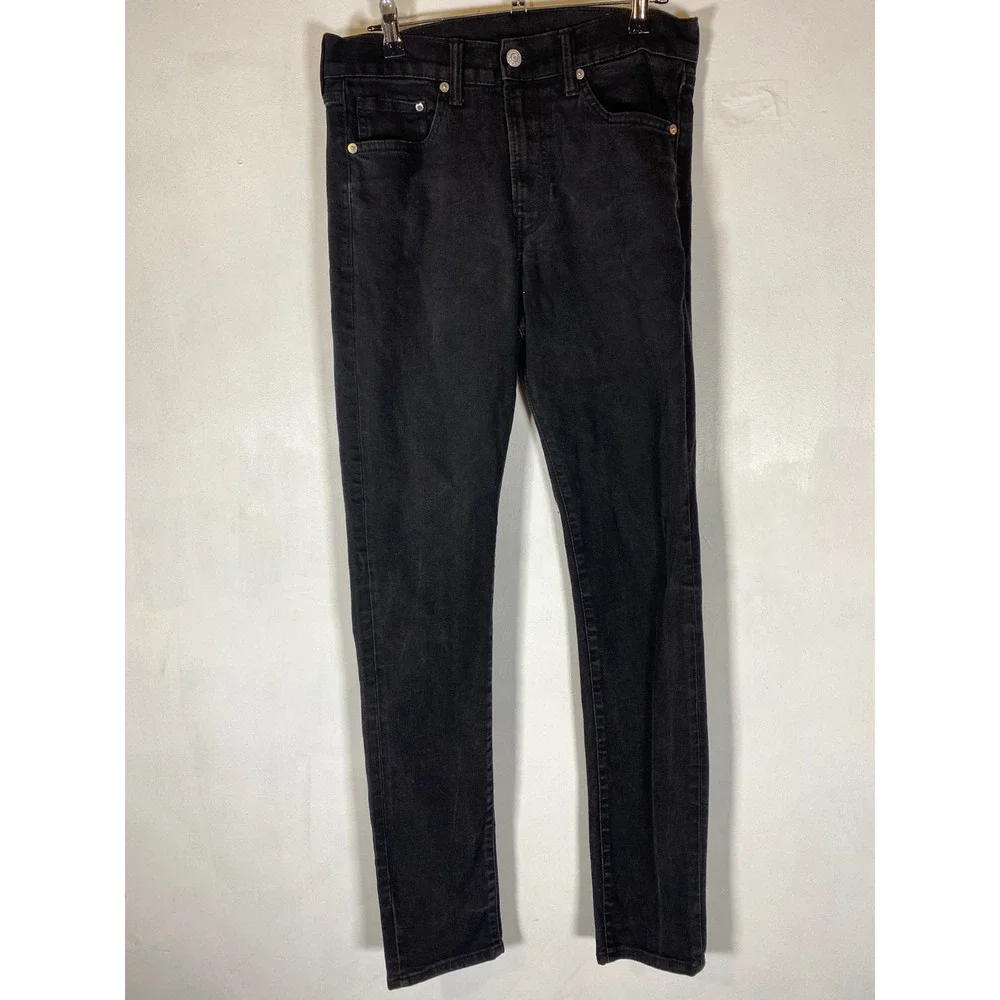 Moulante & Denim Black Skinny Jeans 32x32 Stretch Minimalist Casual